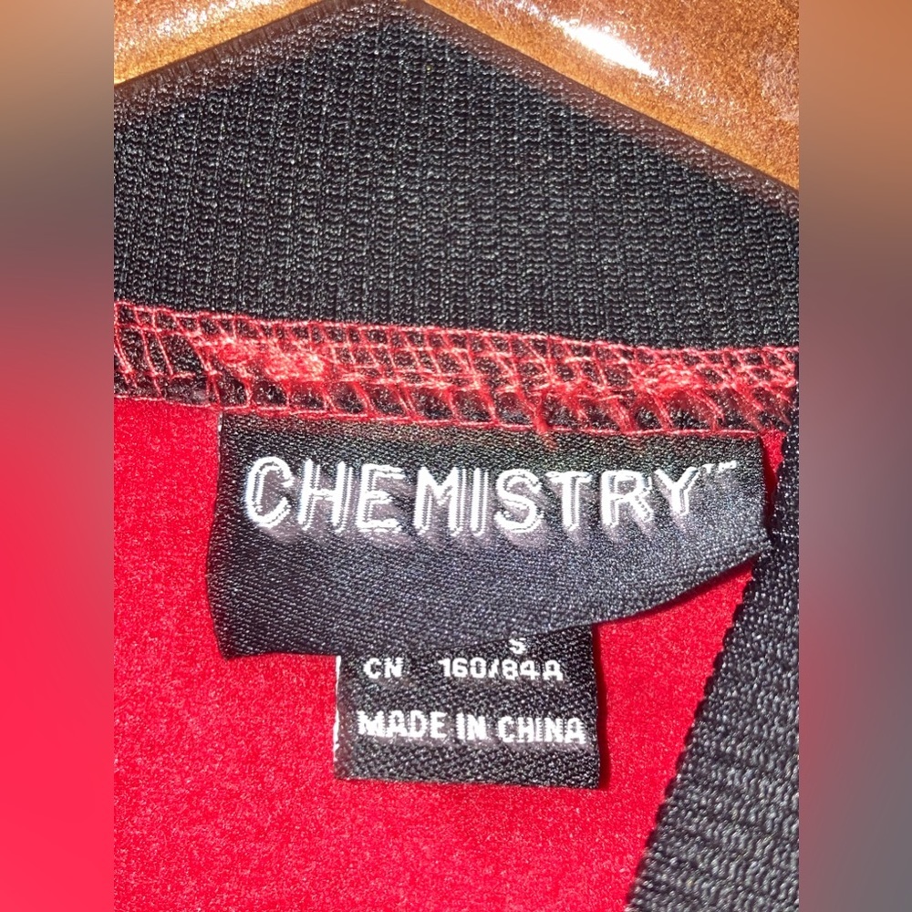 CHEMISTRY Red Corvette cropped jacket Size Small - Picture 5 of 6